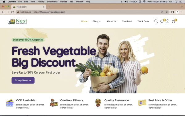All-in-One Multi Store Grocery Website – Delivery & Pickup Ready
