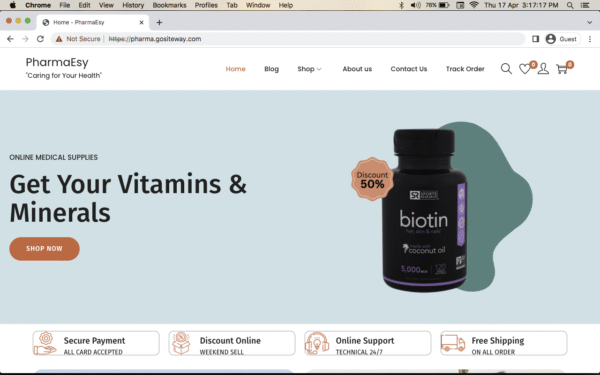 Advanced Multi-Vendor Pharmacy Website – Mobile Friendly & Delivery Ready